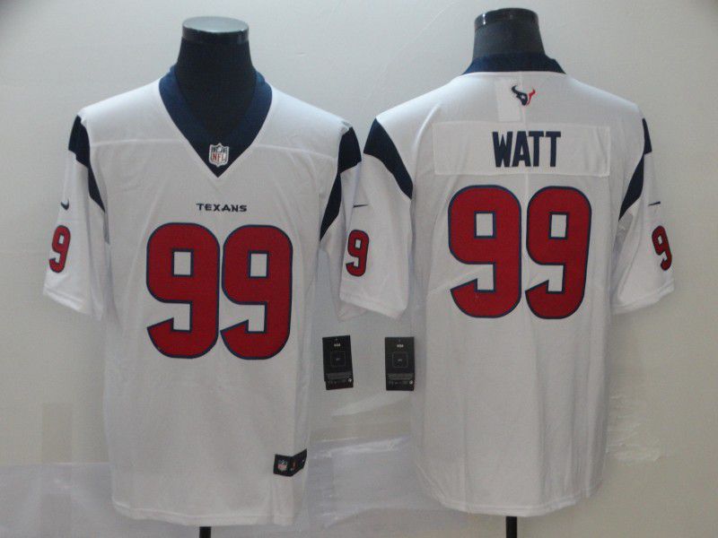 Men Houston Texans 99 Watt White Nike Vapor Untouchable Limited Player NFL Jerseys